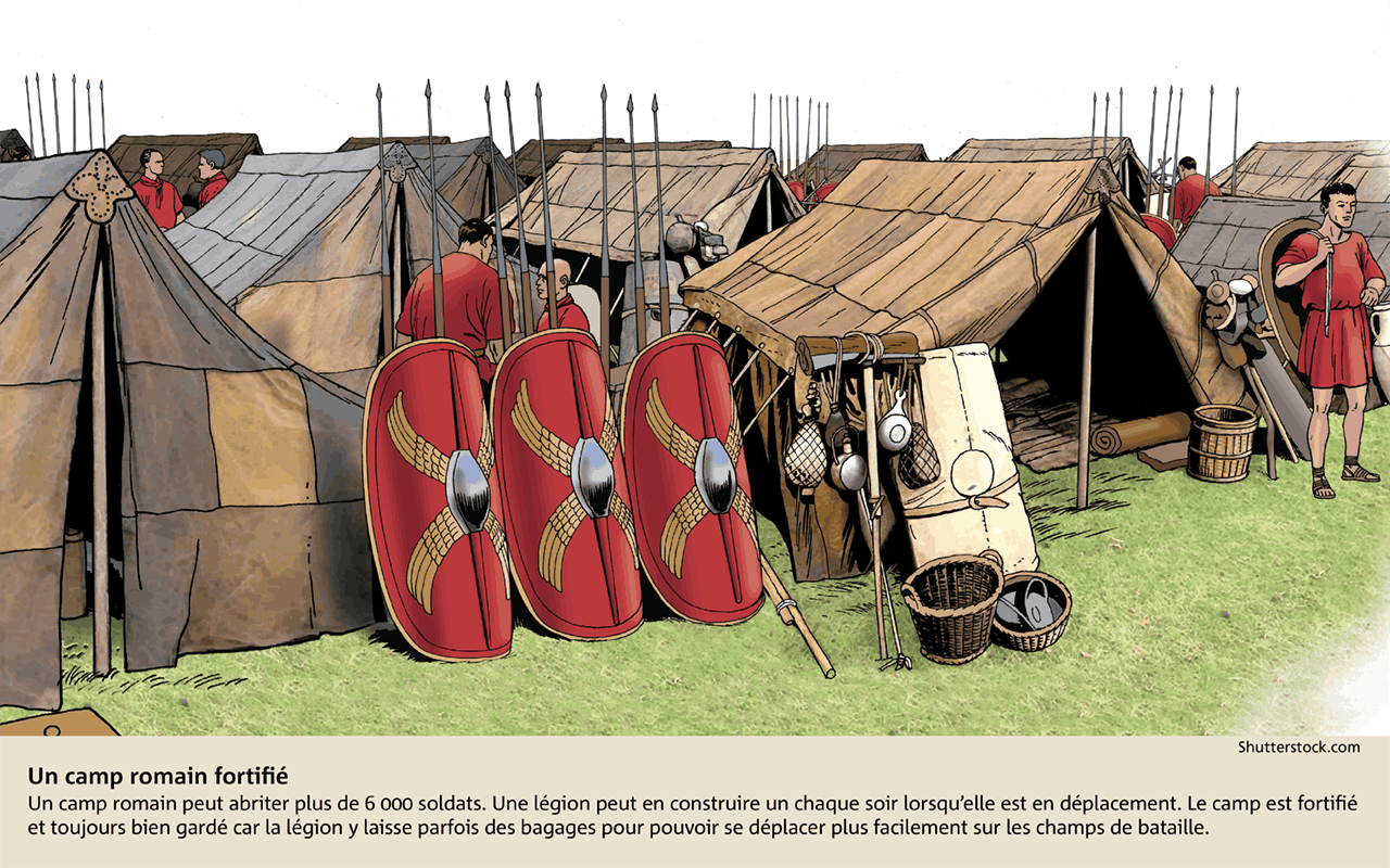 Un camp romain fortifié
