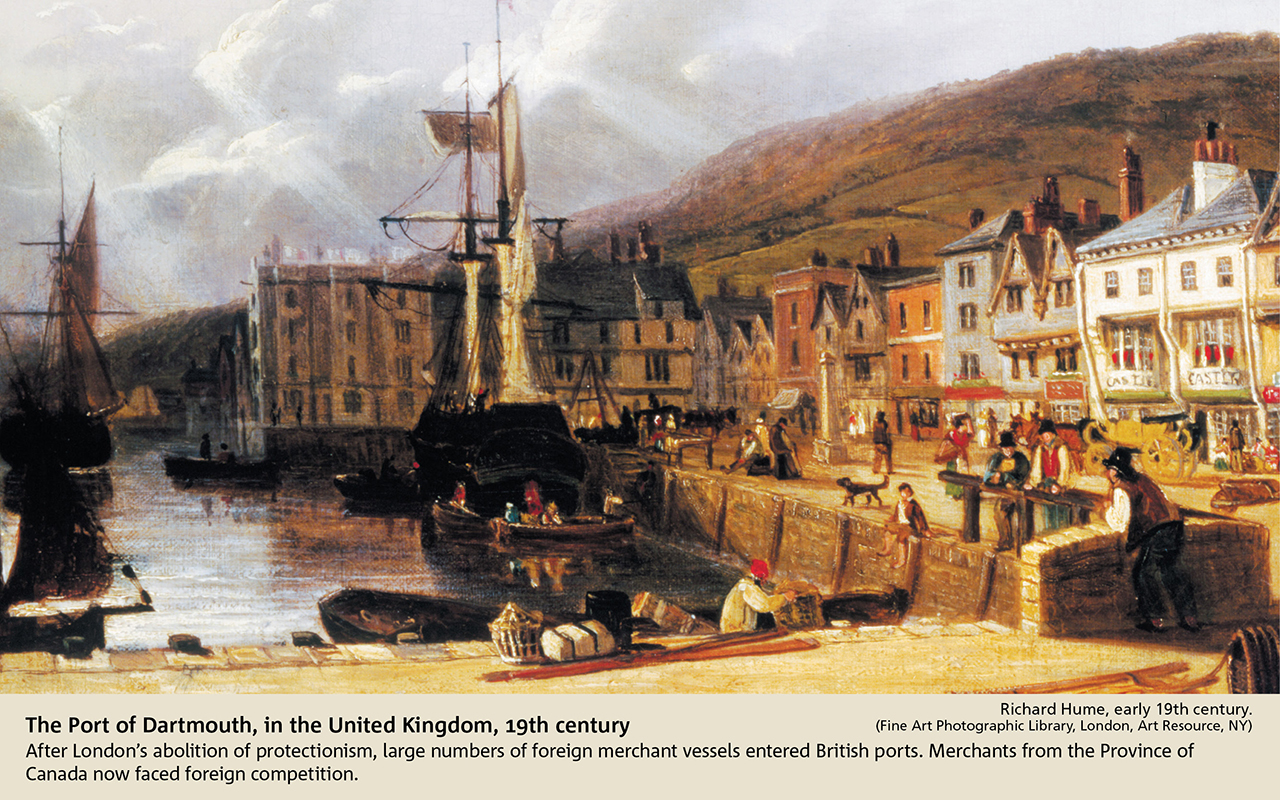 The Port of Dartmouth, in the United Kingdom, 19th century