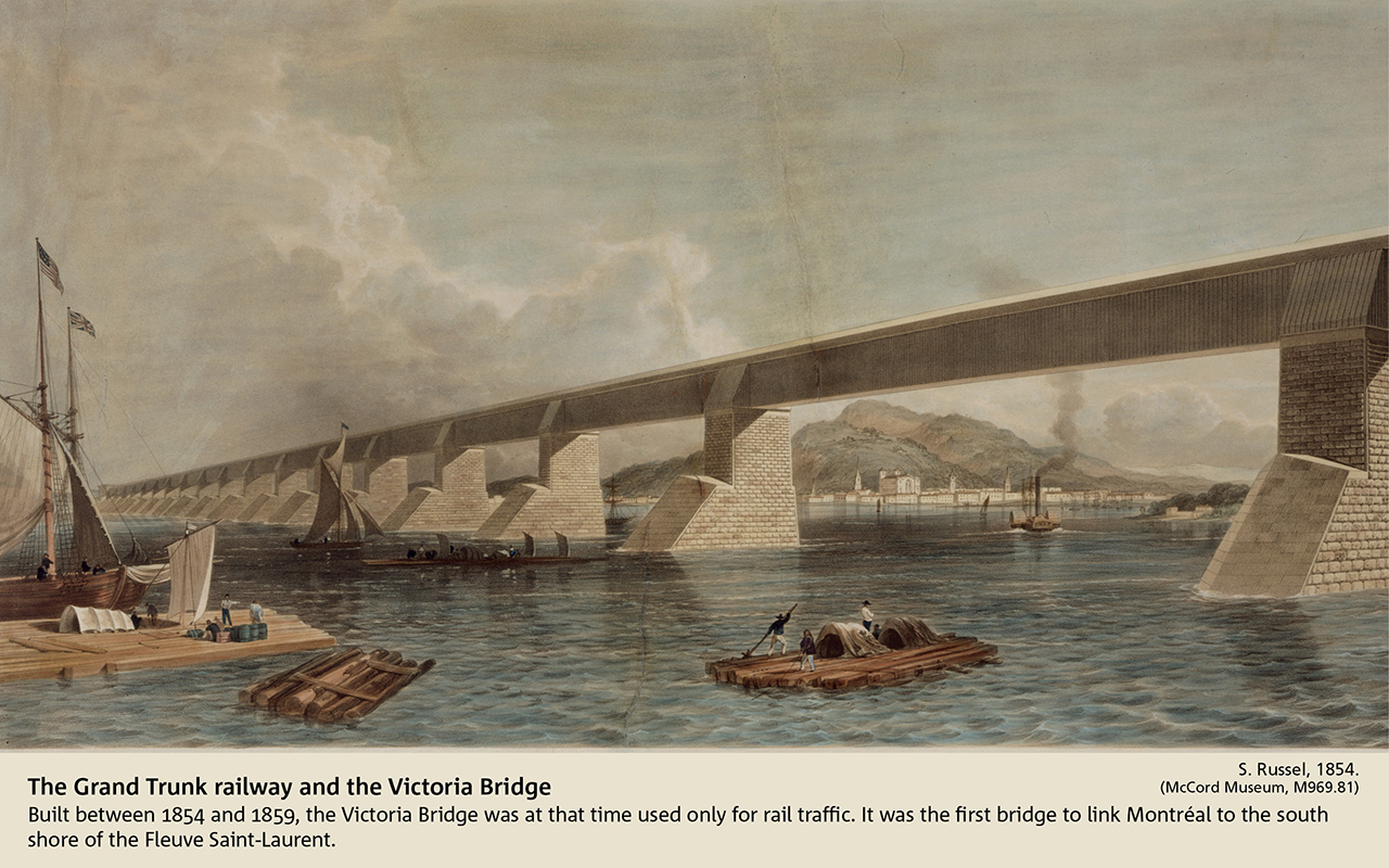 The Grand Trunk railway and the Victoria Bridge