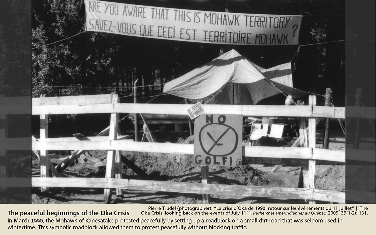 The peaceful beginnings of the Oka Crisis